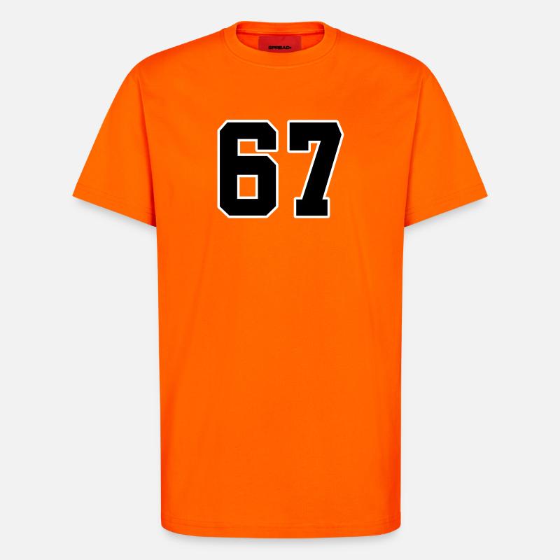 67 Minimalistisches Trenddesign - T-Shirt - made by SPREAD - SUNSET ORANGE