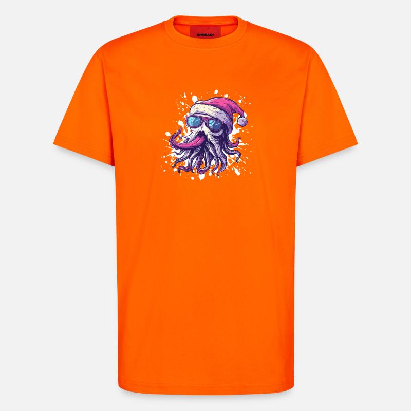 Jellyfish Christmas Funny - T-Shirt - made by SPREAD - SUNSET ORANGE