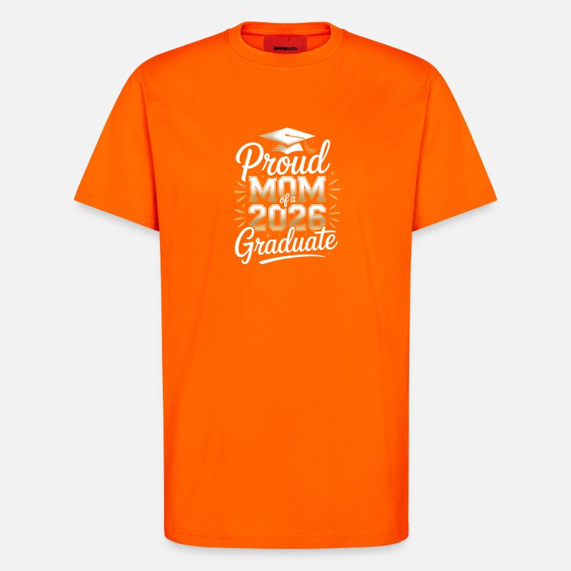 Stolze Mutter des Absolventen 2026 - T-Shirt - made by SPREAD - SUNSET ORANGE
