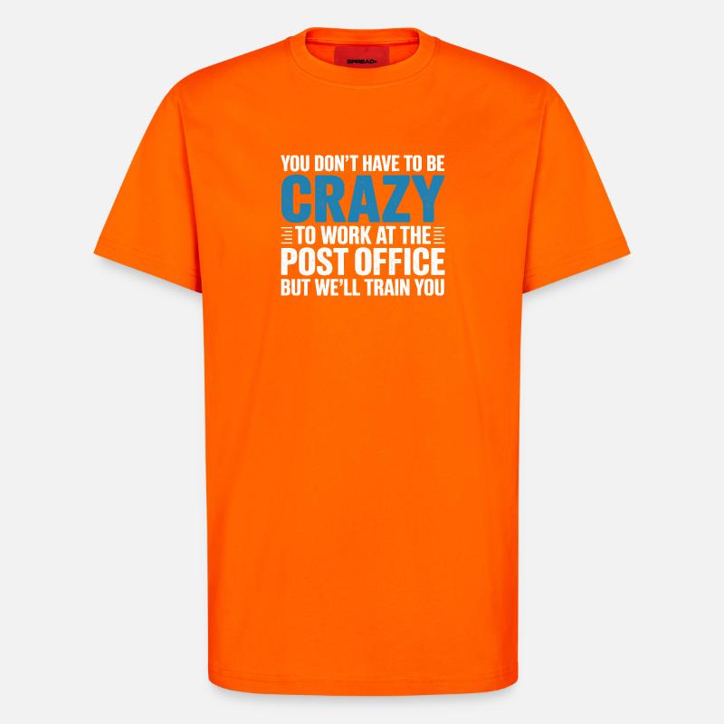 Lustiger Postbote Postpostangestellter - T-Shirt - made by SPREAD - SUNSET ORANGE