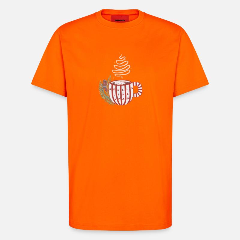 Cinnamon Magic Mug Christmas Scent - T-Shirt - made by SPREAD - SUNSET ORANGE