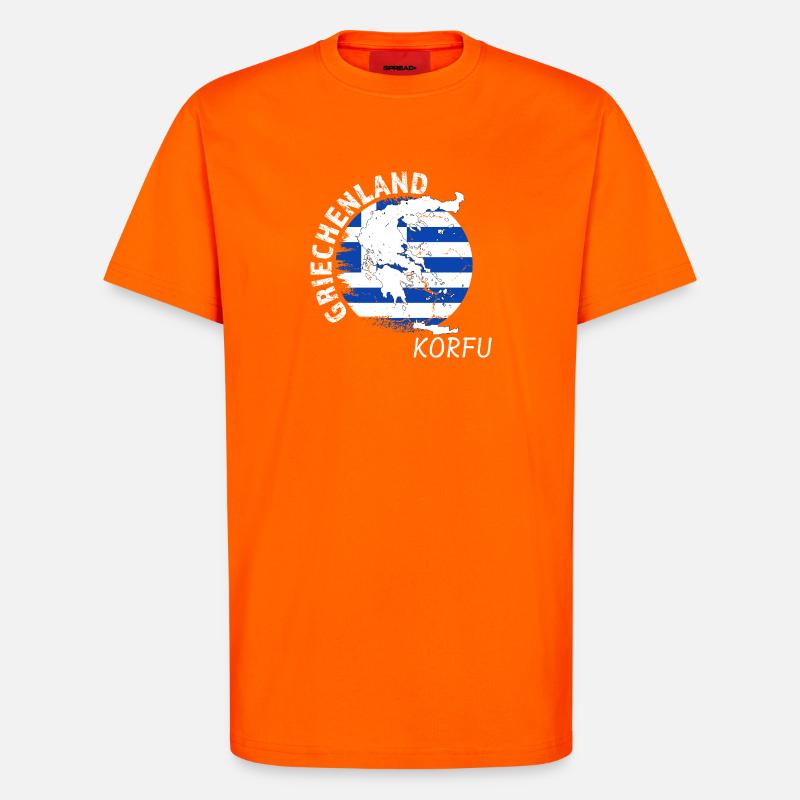 Corfu - T-Shirt - made by SPREAD - SUNSET ORANGE