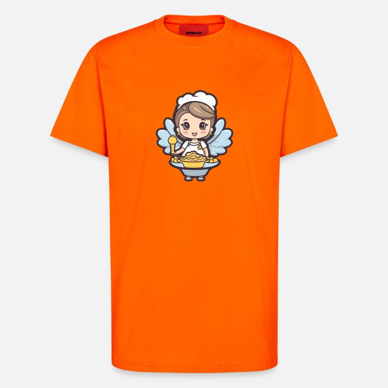 Fee Backen Backfee Kochen - T-Shirt - made by SPREAD - SUNSET ORANGE