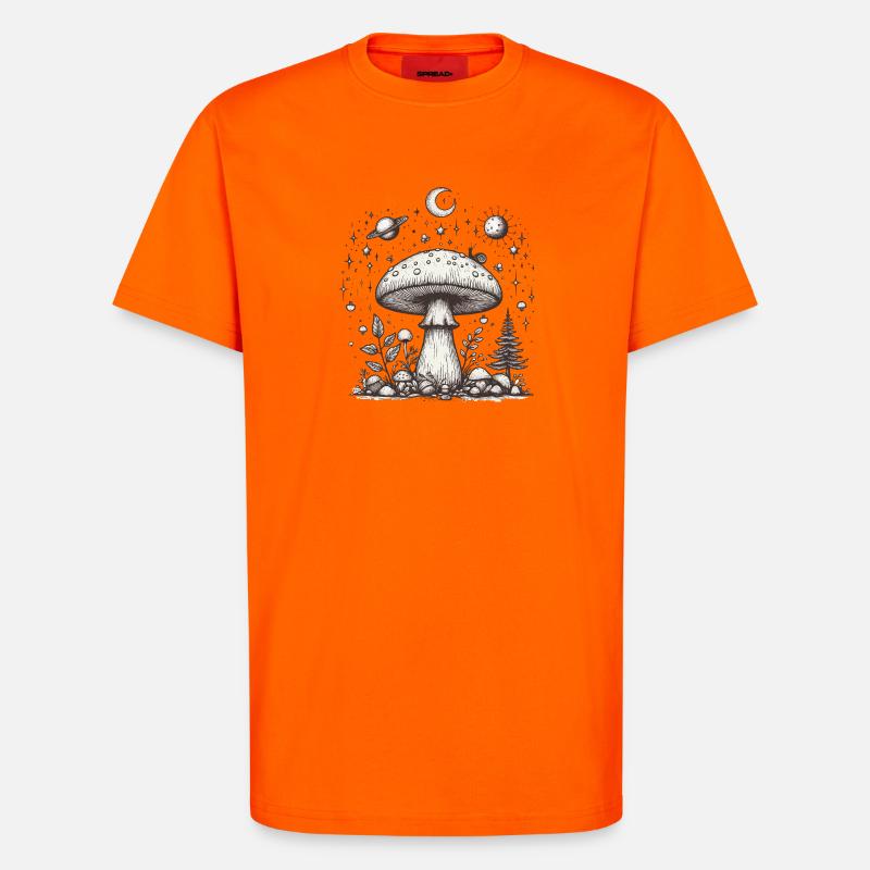 Toadstool Mushroom Psilo - T-Shirt - made by SPREAD - SUNSET ORANGE