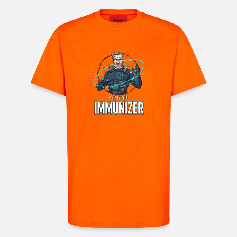 Pasteur Immunizer Armor - T-shirt bio décontracté fabriqué en UE - SUNSET ORANGE