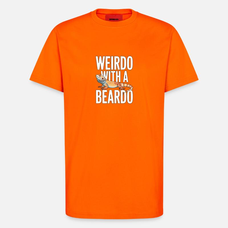 Weirdo mit Bartkind - T-Shirt - made by SPREAD - SUNSET ORANGE