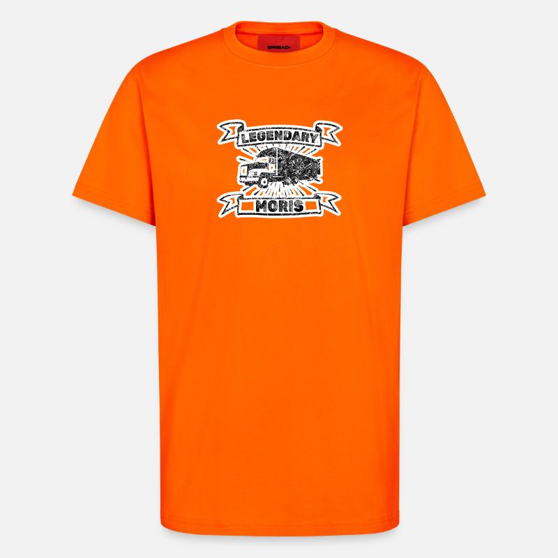 First name Moris - T-Shirt - made by SPREAD - SUNSET ORANGE