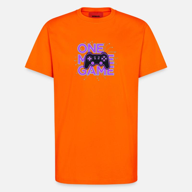 One Game Controller Neon Circuit - T-Shirt - made by SPREAD - SUNSET ORANGE