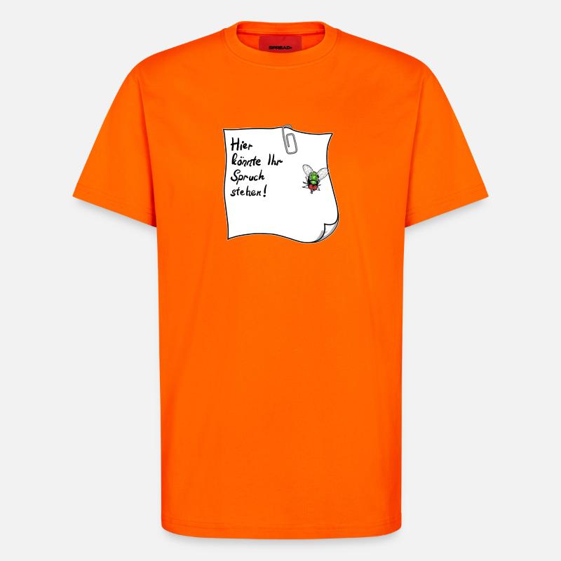 Notes – This could be your saying - T-Shirt - made by SPREAD - SUNSET ORANGE