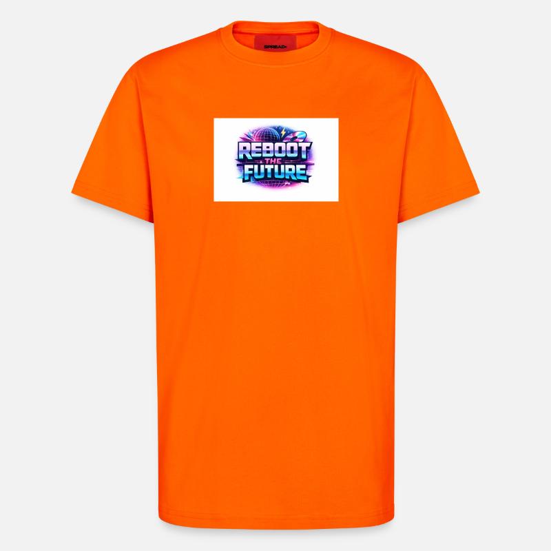 Reboot the Future Neon - T-Shirt - made by SPREAD - SUNSET ORANGE