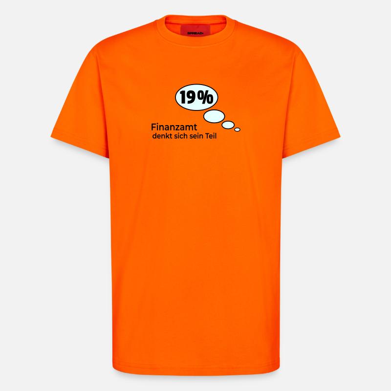 denkt sich sein Teil - T-Shirt - made by SPREAD - SUNSET ORANGE