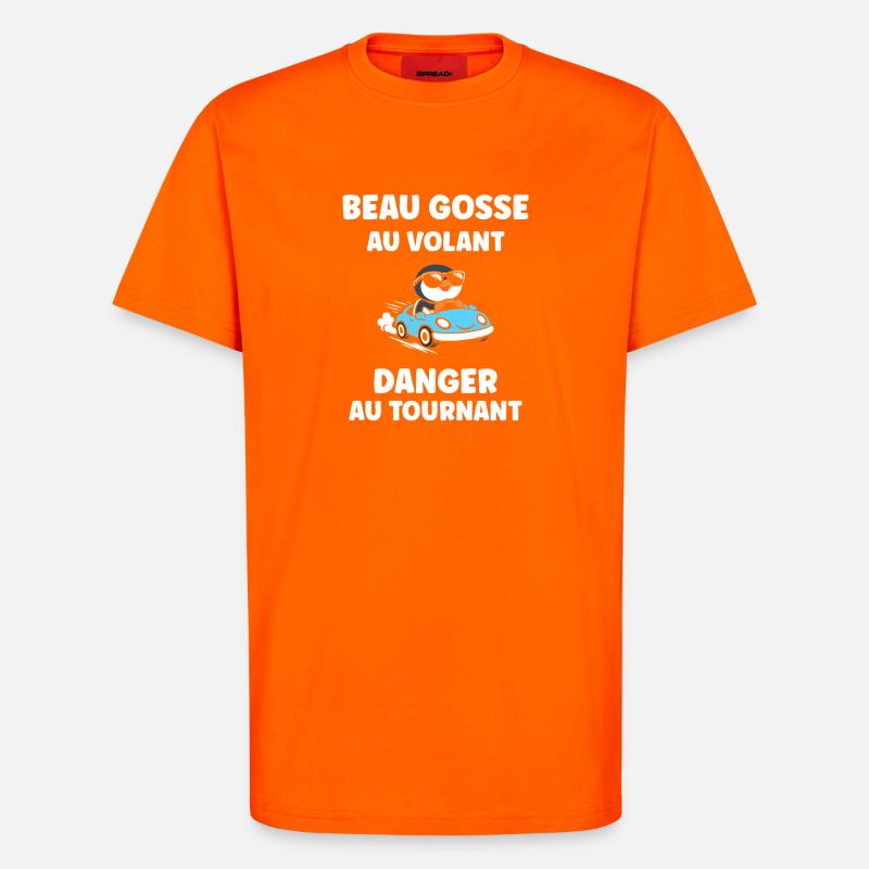 Führerschein-Humor - T-Shirt - made by SPREAD - SUNSET ORANGE