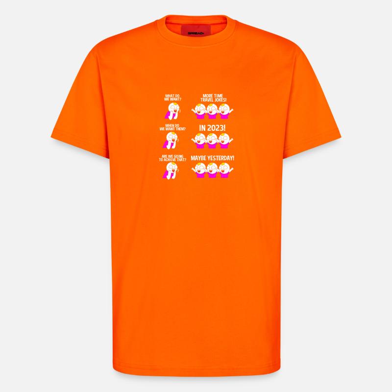 Zeitreise - T-Shirt - made by SPREAD - SUNSET ORANGE