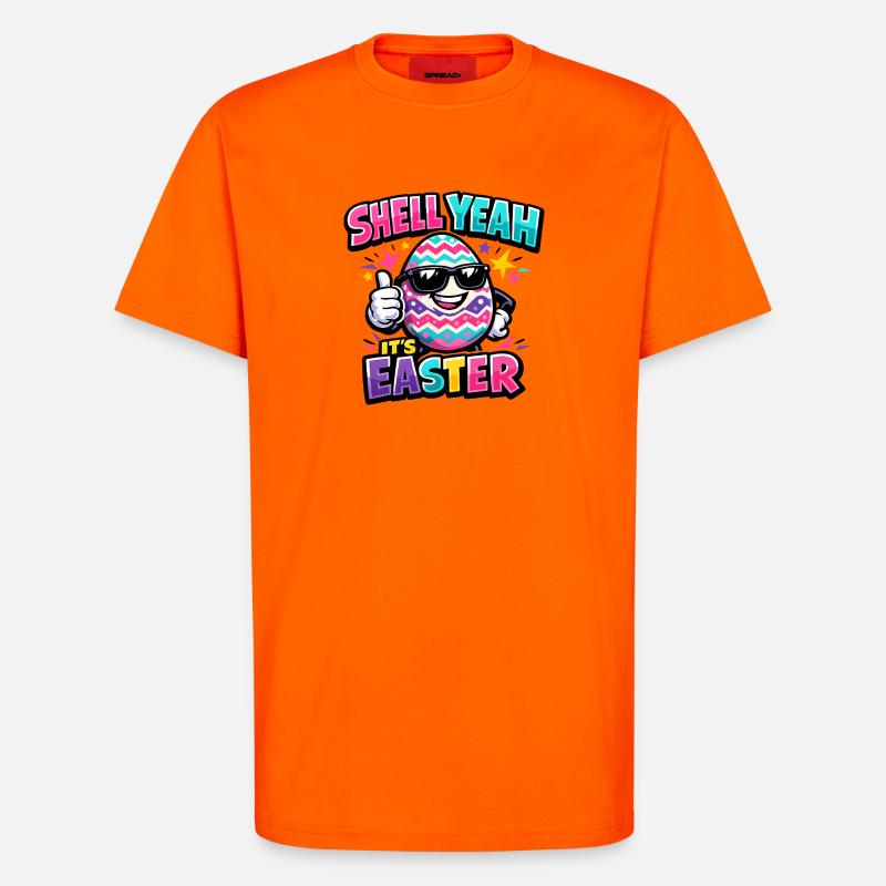 Hell Yeah It's Easter - T-shirt bio décontracté fabriqué en UE - SUNSET ORANGE