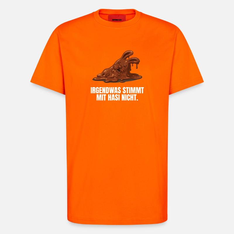 Bunny Easter Chocolate Bunny Funny - T-Shirt - made by SPREAD - SUNSET ORANGE
