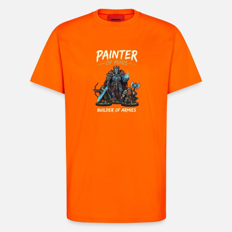 Painter of Minis Army Builder - T-Shirt - made by SPREAD - SUNSET ORANGE