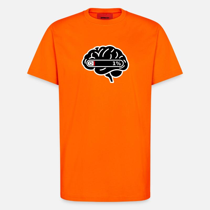 Brain_Loading_1 _Digital_Burnout - T-Shirt - made by SPREAD - SUNSET ORANGE