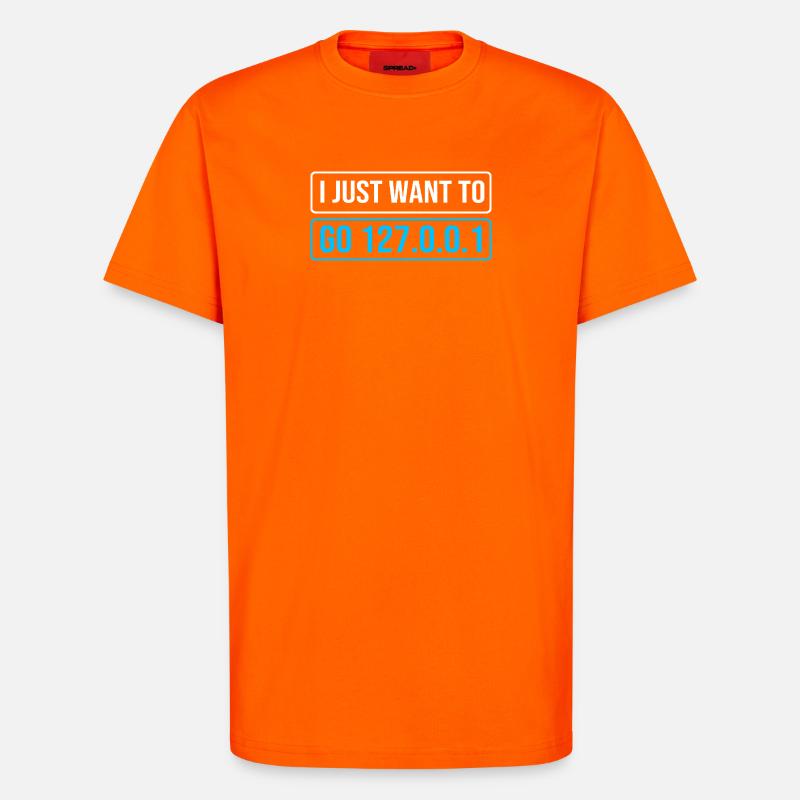 Netzwerk Ingenieur Programmierer Informatiker - T-Shirt - made by SPREAD - SUNSET ORANGE