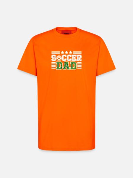 Soccer Father Pride Design With Ball Motif - T-Shirt - made by SPREAD - SUNSET ORANGE