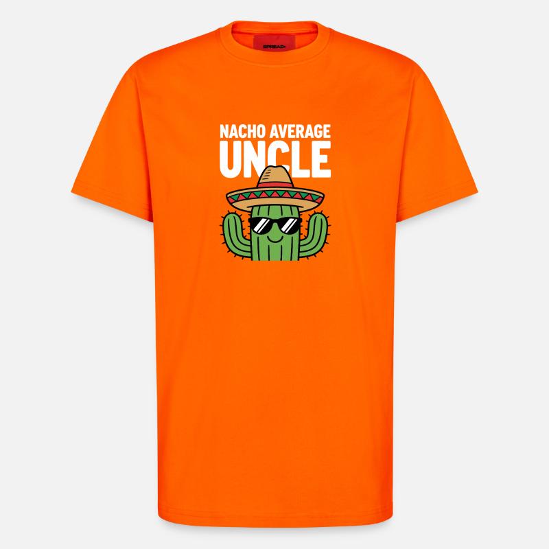 Nacho Oncle Drôle Cinq de Mayo - T-shirt bio décontracté fabriqué en UE - SUNSET ORANGE