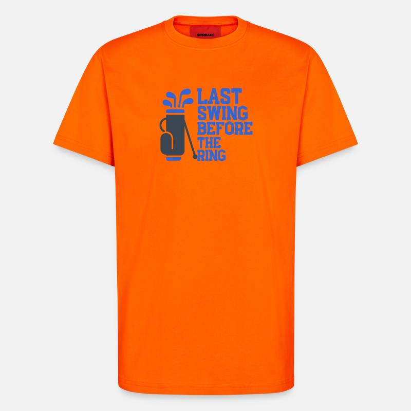 Last Swing Before The Ring - T-Shirt - made by SPREAD - SUNSET ORANGE