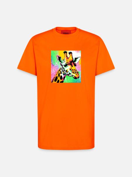 giraffe - T-Shirt - made by SPREAD - SUNSET ORANGE