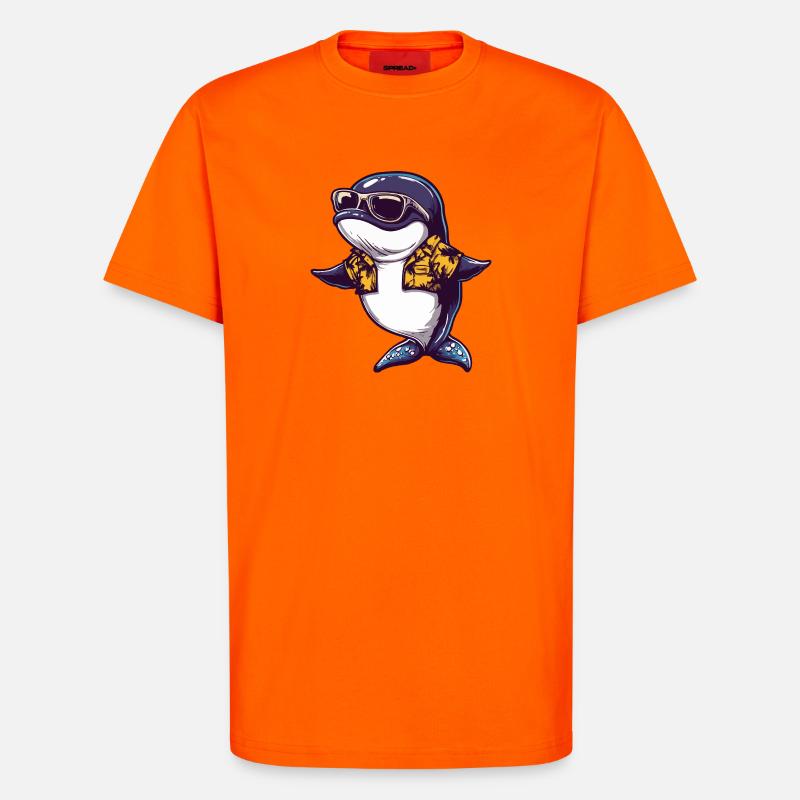 Wal Comic Urlaub - T-Shirt - made by SPREAD - SUNSET ORANGE