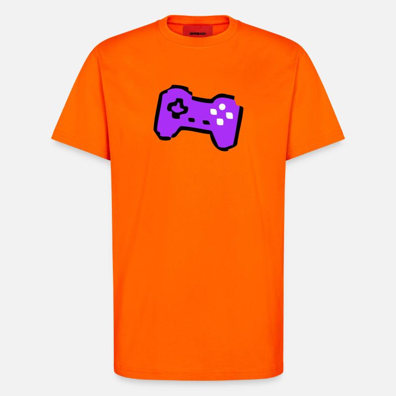  Schräger Retro Controller Gamer - T-Shirt - made by SPREAD - SUNSET ORANGE