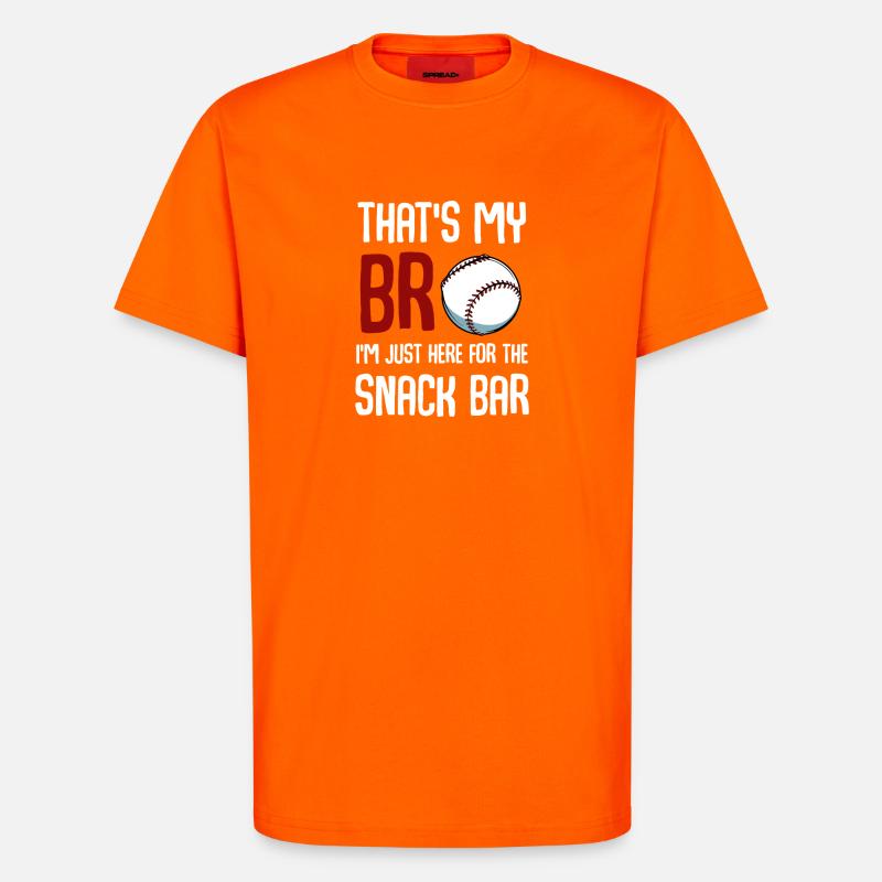 Baseball-Snackbar-Tee - T-Shirt - made by SPREAD - SUNSET ORANGE