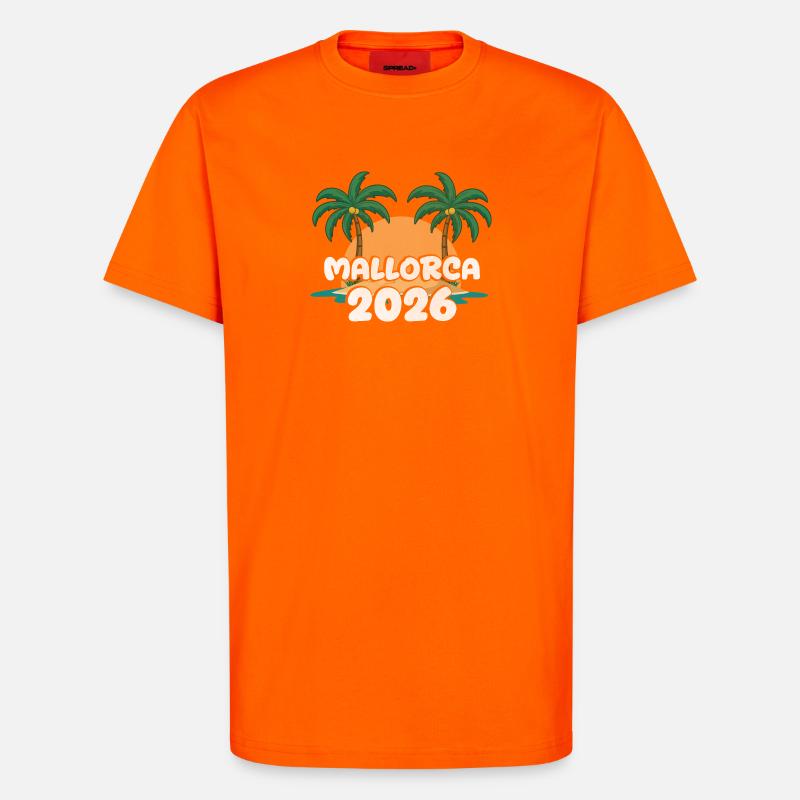 Mallorca 2026 - T-Shirt - made by SPREAD - SUNSET ORANGE