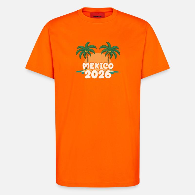 Mexico 2026 - T-Shirt - made by SPREAD - SUNSET ORANGE