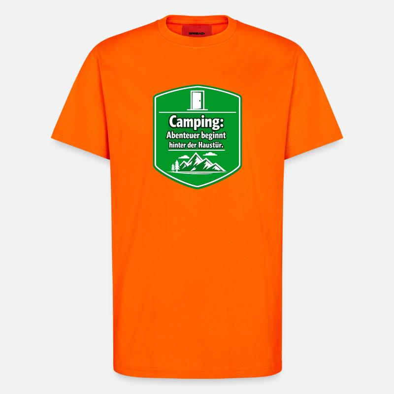 Camper - T-Shirt - made by SPREAD - SUNSET ORANGE