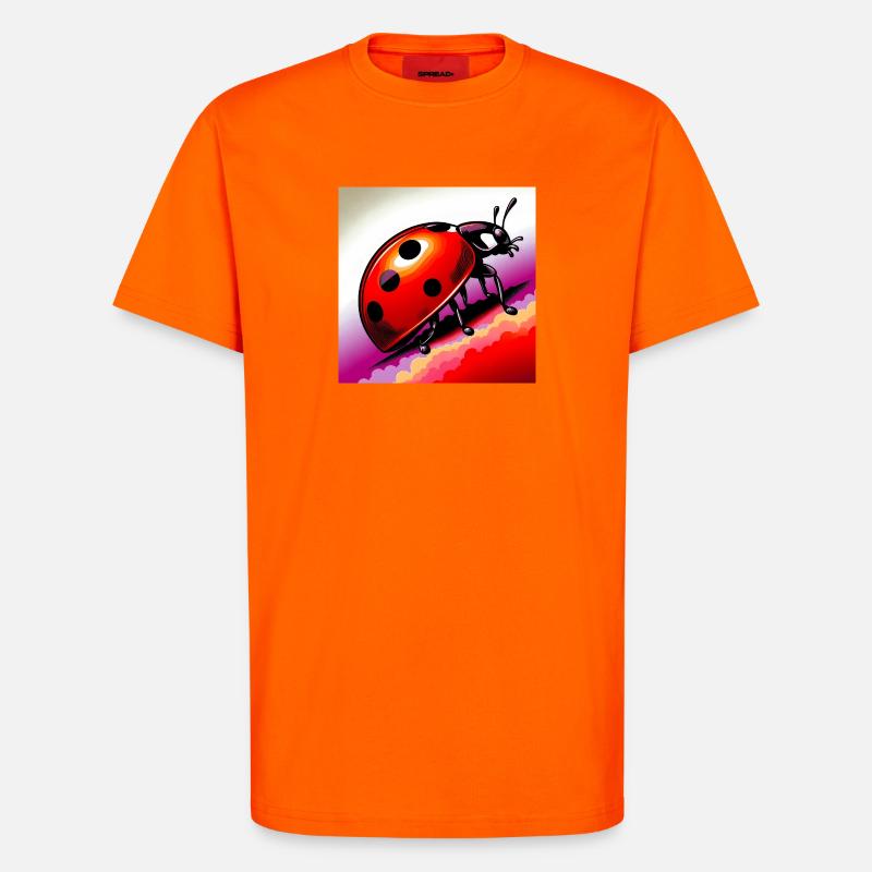 Marienkäfer - T-Shirt - made by SPREAD - SUNSET ORANGE