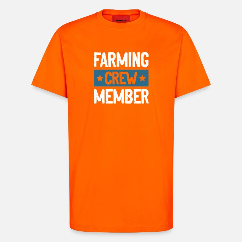 Farming Crew - T-Shirt - made by SPREAD - SUNSET ORANGE