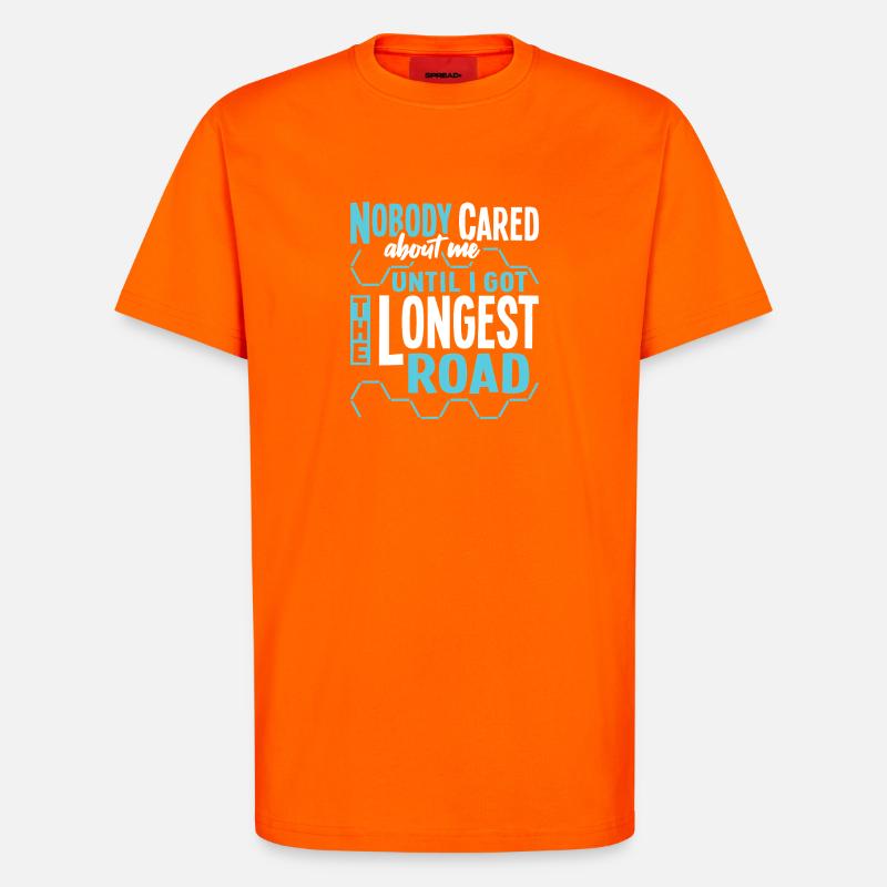 Längste Straße - T-Shirt - made by SPREAD - SUNSET ORANGE