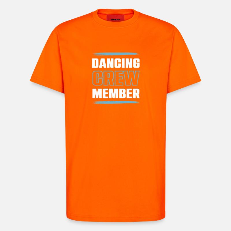 Dancing Crew - T-Shirt - made by SPREAD - SUNSET ORANGE