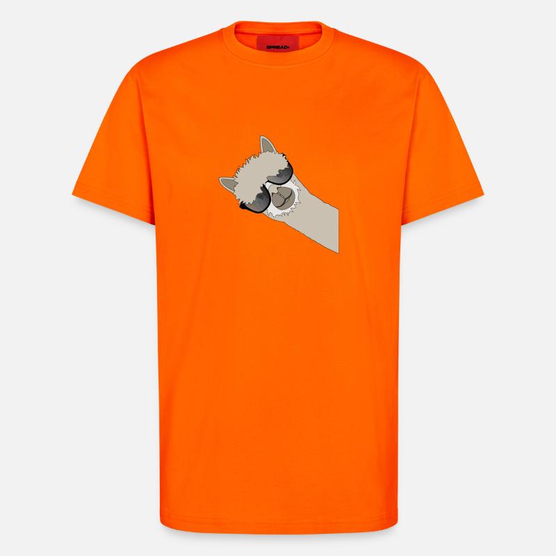 Alpaka - T-Shirt - made by SPREAD - SUNSET ORANGE