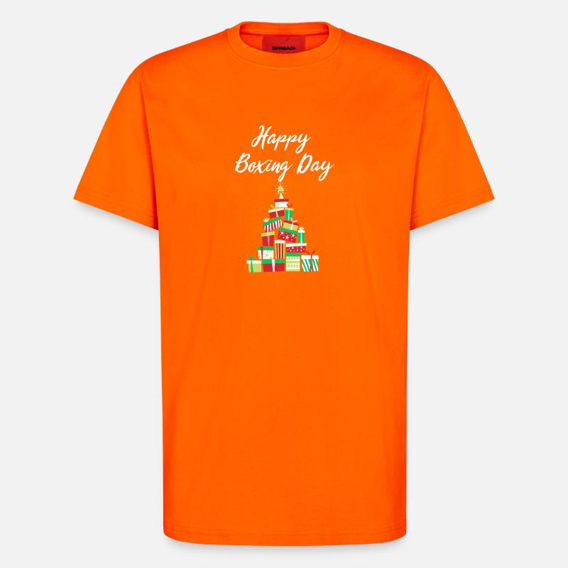 Happy Boxing Day Gift Stack - T-Shirt - made by SPREAD - SUNSET ORANGE