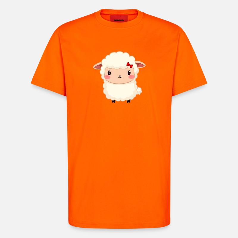 Sheep - T-Shirt - made by SPREAD - SUNSET ORANGE