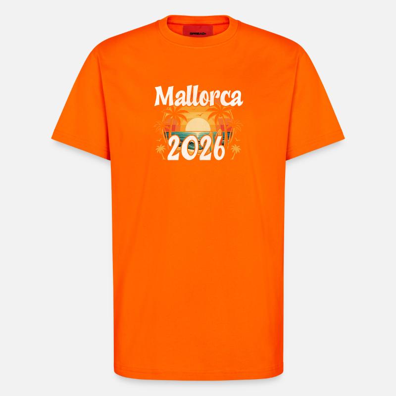 Mallorca 2026 - T-Shirt - made by SPREAD - SUNSET ORANGE