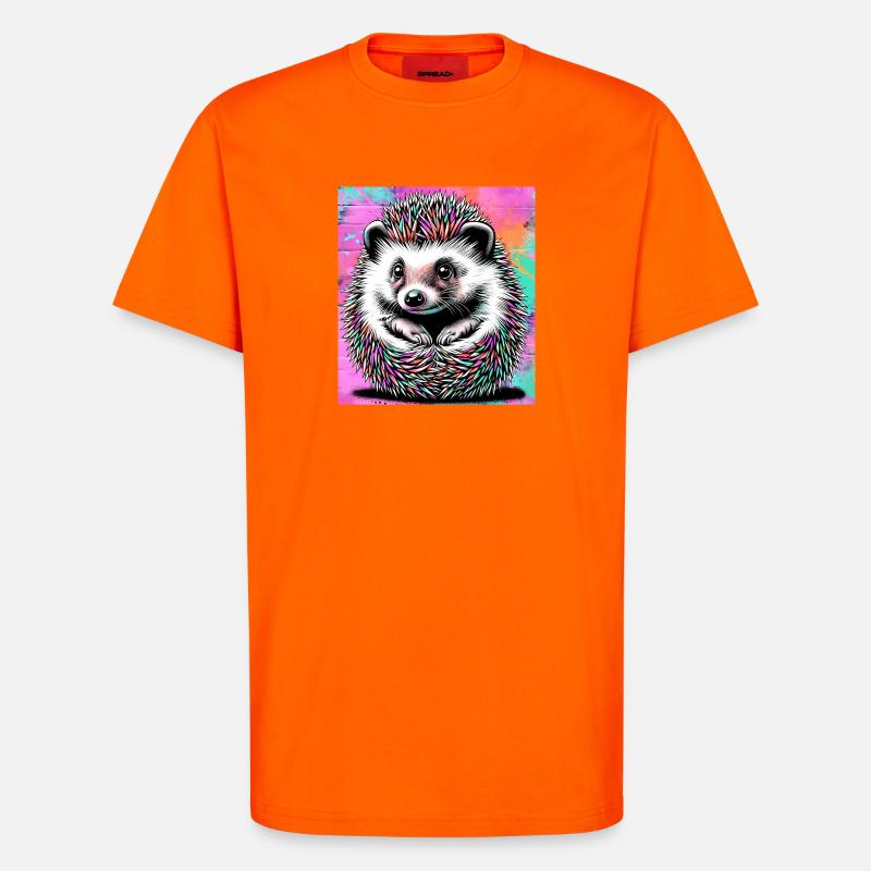 Igel - T-Shirt - made by SPREAD - SUNSET ORANGE