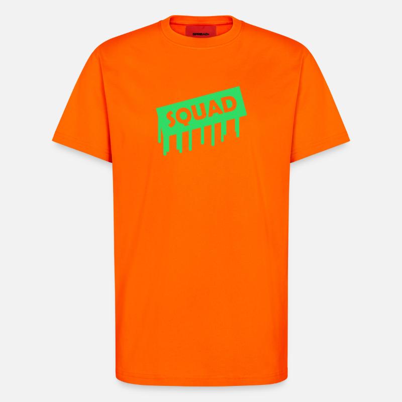 Effectif - T-shirt bio décontracté fabriqué en UE - SUNSET ORANGE
