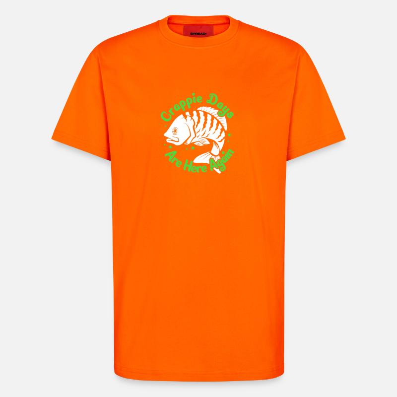 Perch, Crappie, Fish, Sunfish - T-Shirt - made by SPREAD - SUNSET ORANGE