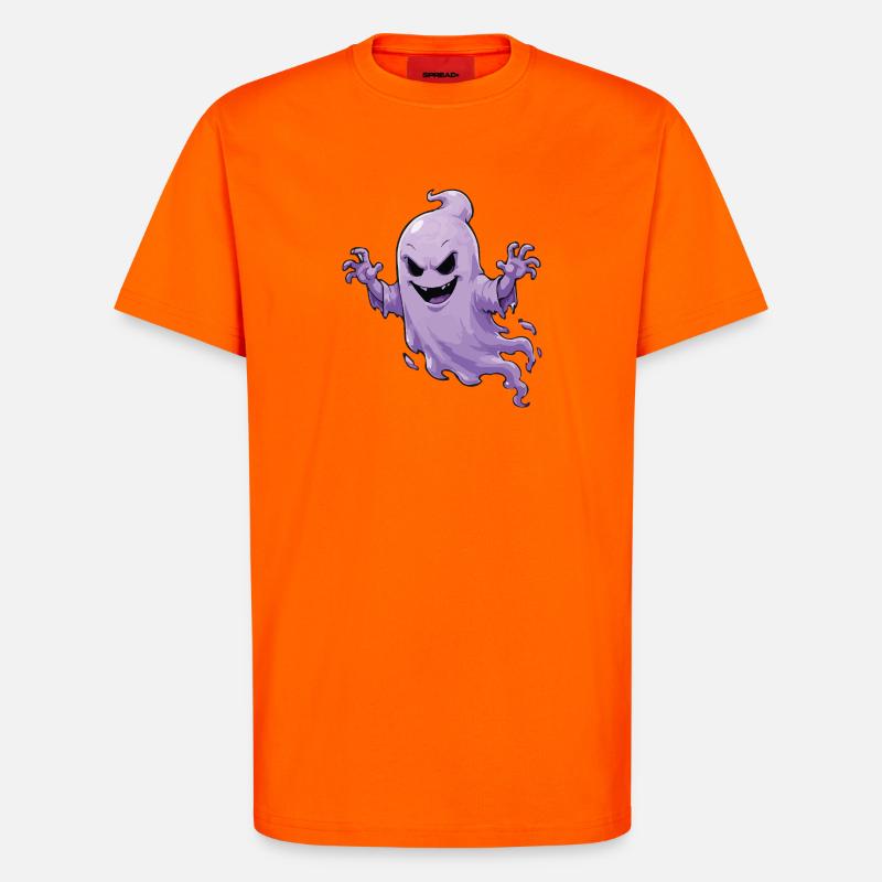 Ghost Haunted Design - T-Shirt - made by SPREAD - SUNSET ORANGE