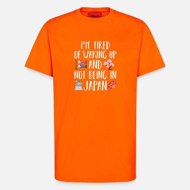 Japan - T-Shirt - made by SPREAD - SUNSET ORANGE