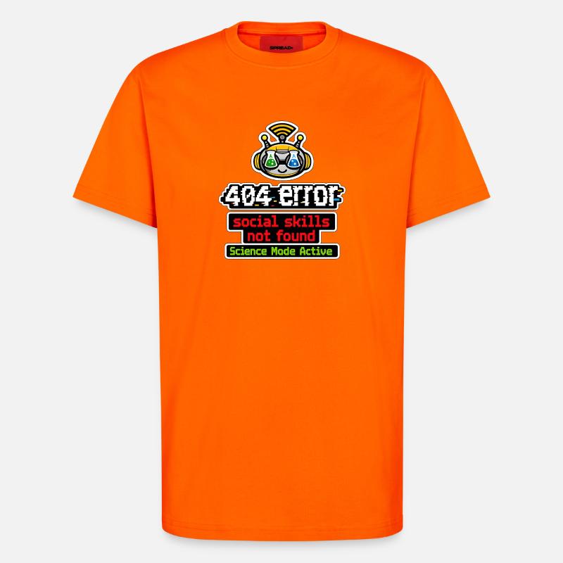 Science Bot: Active Mode - T-Shirt - made by SPREAD - SUNSET ORANGE