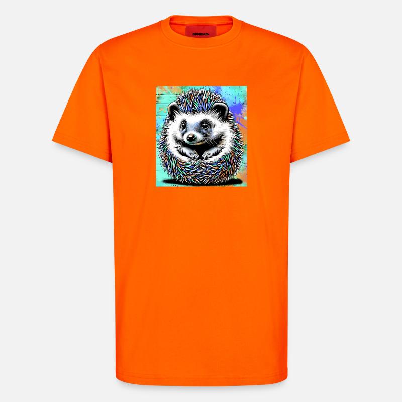 Igel - T-Shirt - made by SPREAD - SUNSET ORANGE