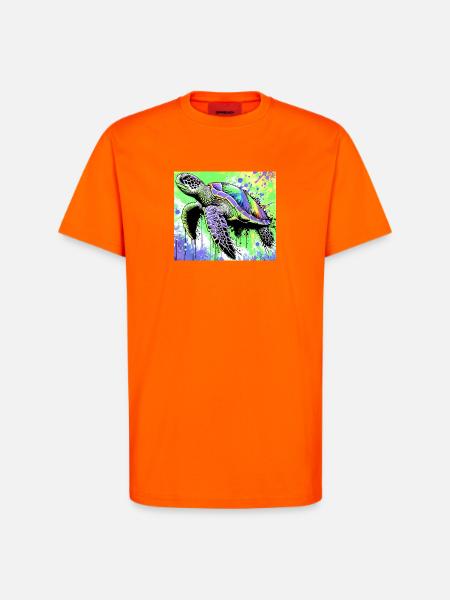 turtle - T-Shirt - made by SPREAD - SUNSET ORANGE