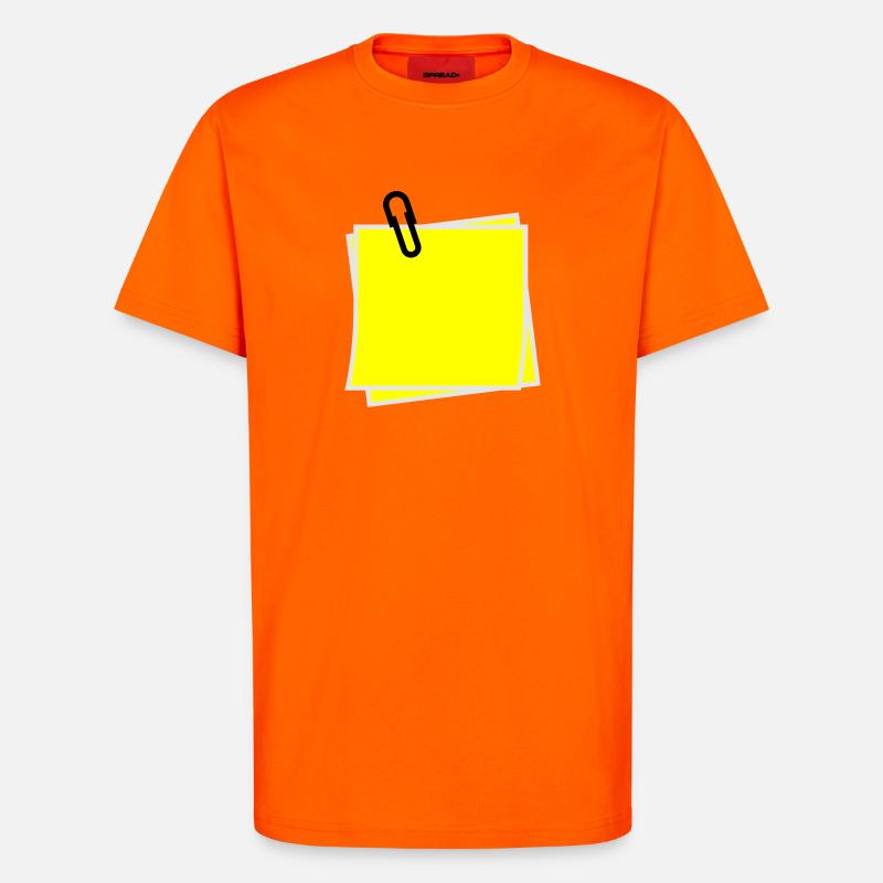Notiz - T-Shirt - made by SPREAD - SUNSET ORANGE