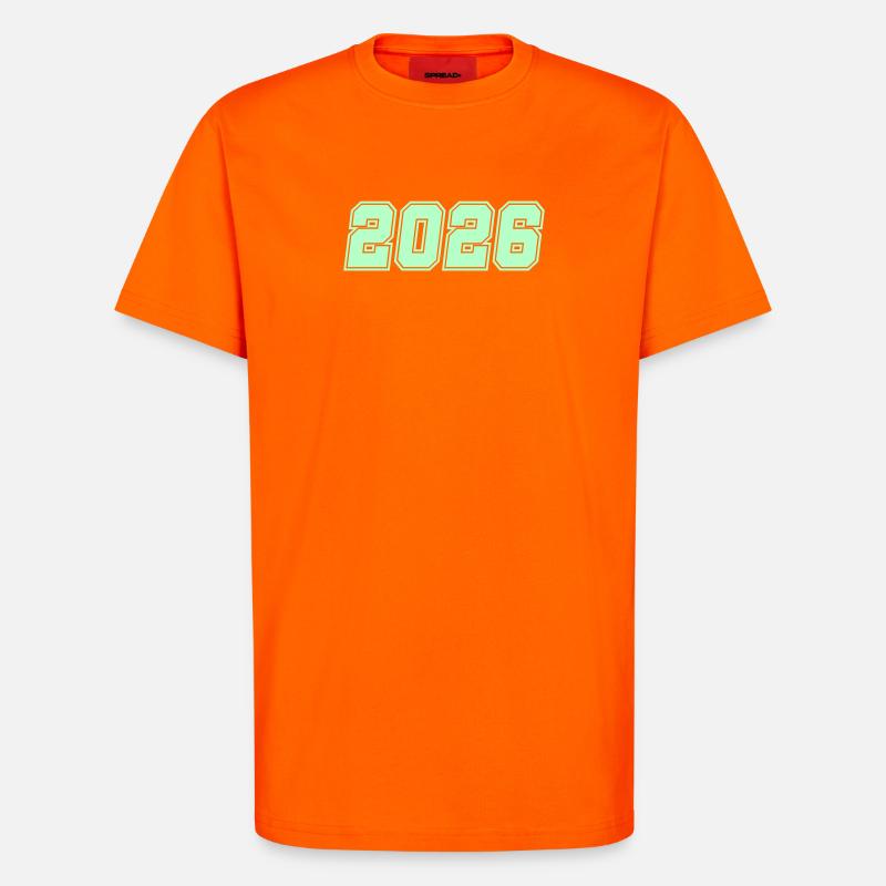 2026-- - T-Shirt - made by SPREAD - SUNSET ORANGE